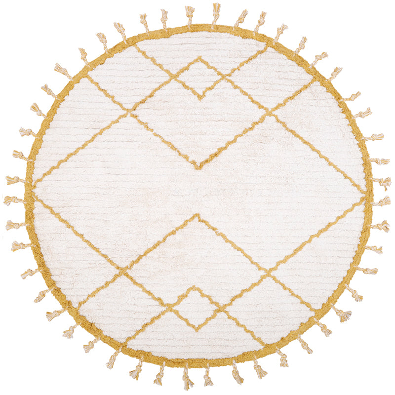 CÔME NATURAL MANGO round children's rug