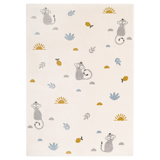 LITTLE WILD MONKEY HONEY M children's rug