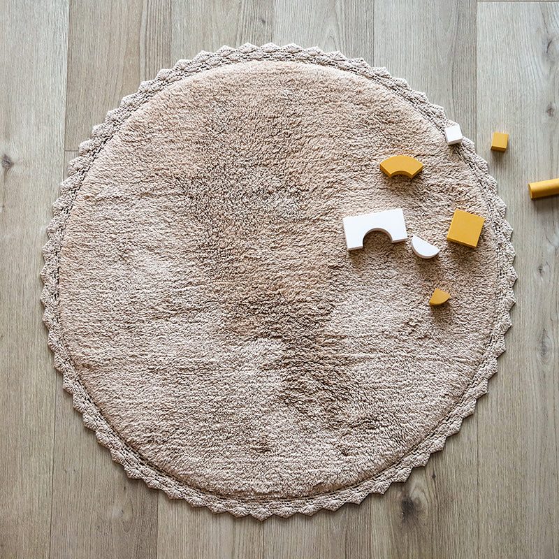 PERLA Nude crochet finish rug