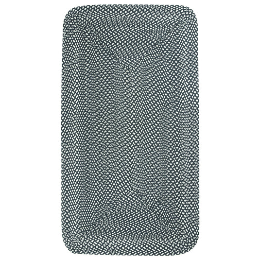 Allen is a rectangular rug with dimensions ≈ 2’ 7’’ x 4’ 11’’ that represents a black and white pattern.