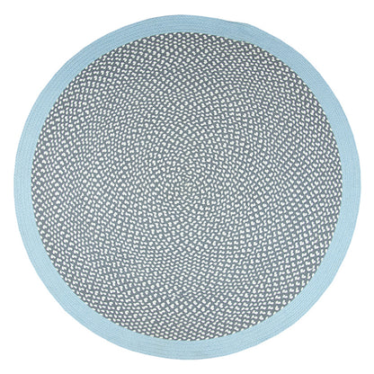 BRENDA BLUE gray & blue children's rug