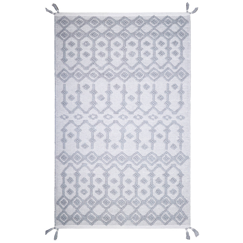BLONDER GREY natural & grey children's rug