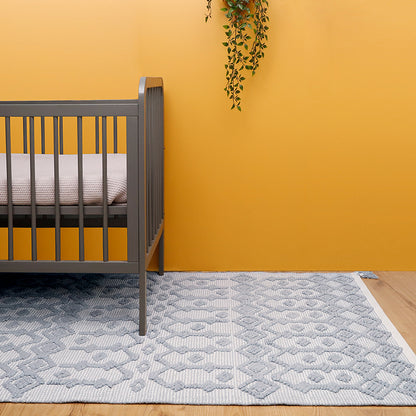 BLONDER GREY natural & grey children's rug