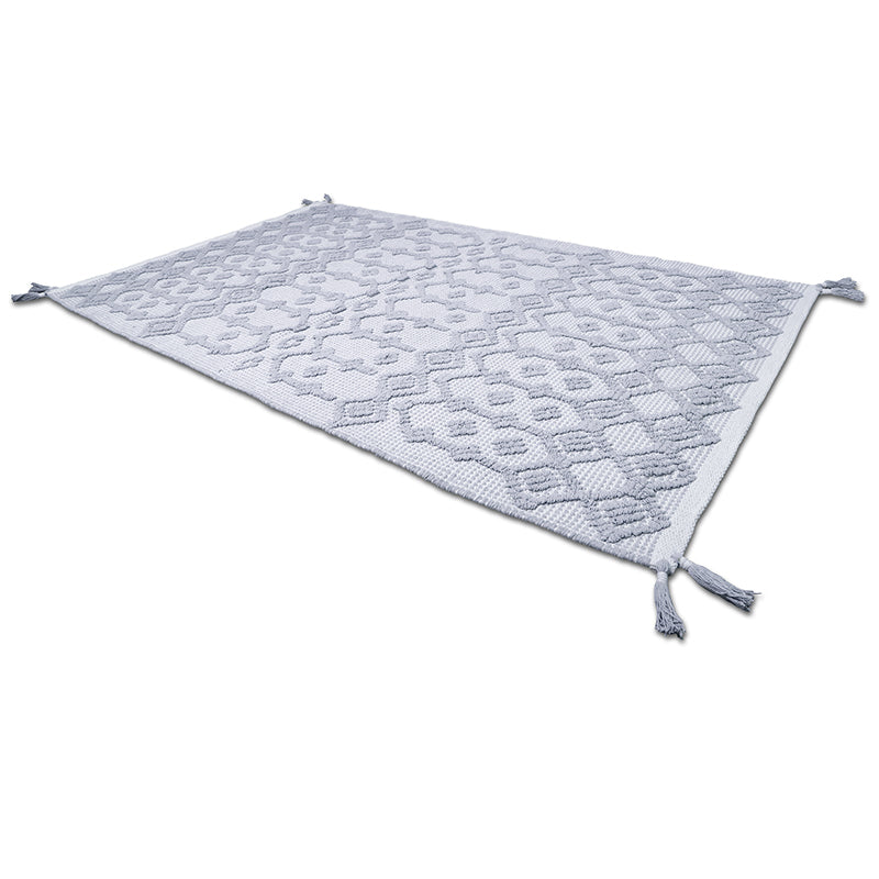 BLONDER GREY natural & grey children's rug