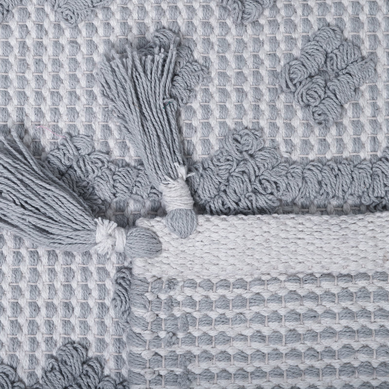 BLONDER GREY natural & grey children's rug