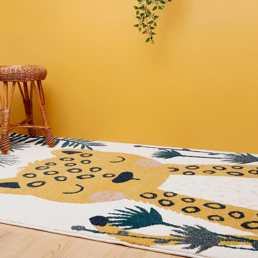 SÖREN children's rug leopard