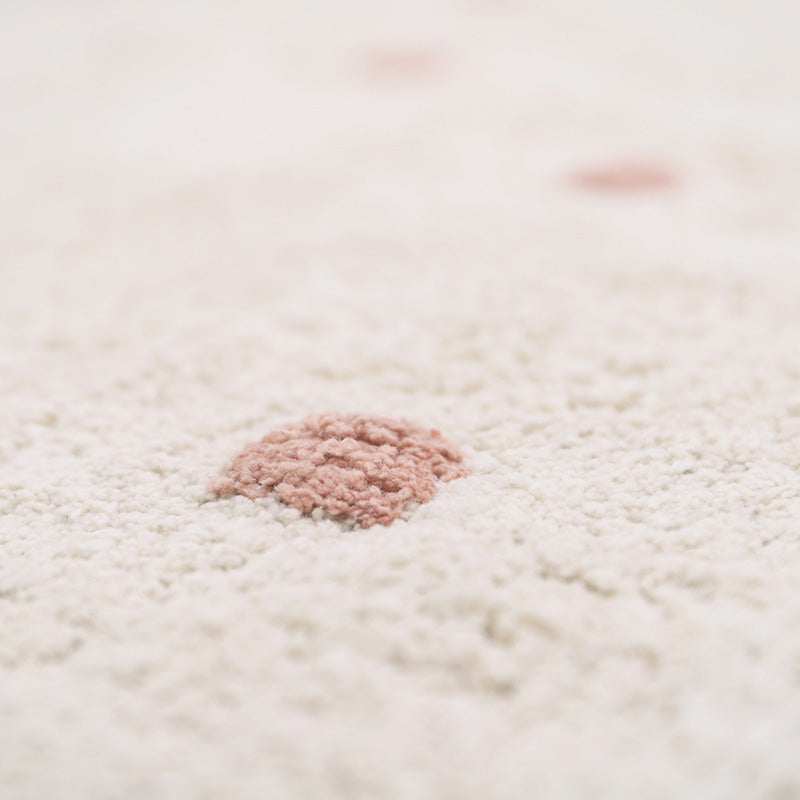 NÜMI Pink nude children's rug with dots