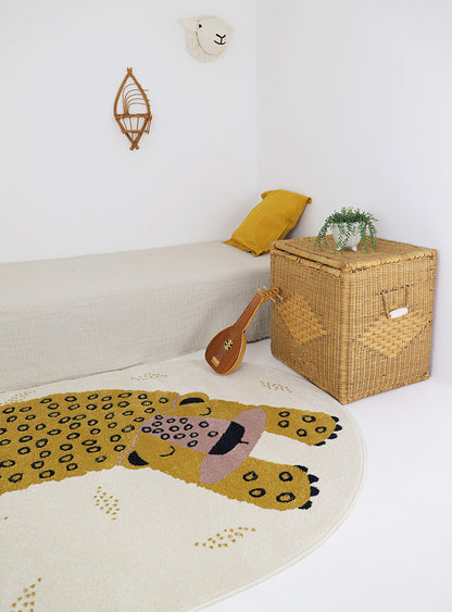 KLEO HONEY little leopard children's rug