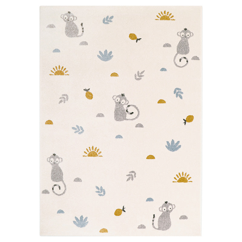 Little Monkey Rug LITTLE WILD MONKEY HONEY M children's rug – nattiot-shop-america