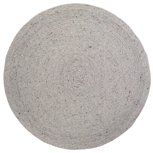 NEETHU GREY M felted wool rug