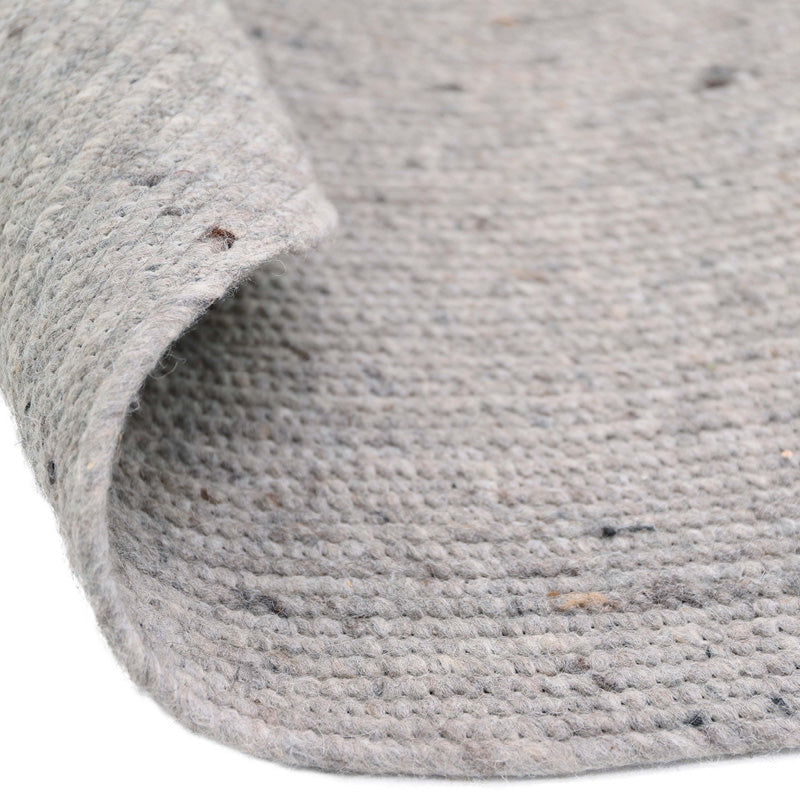 NEETHU GREY M felted wool rug