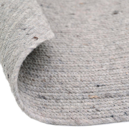 NEETHU GREY M felted wool rug