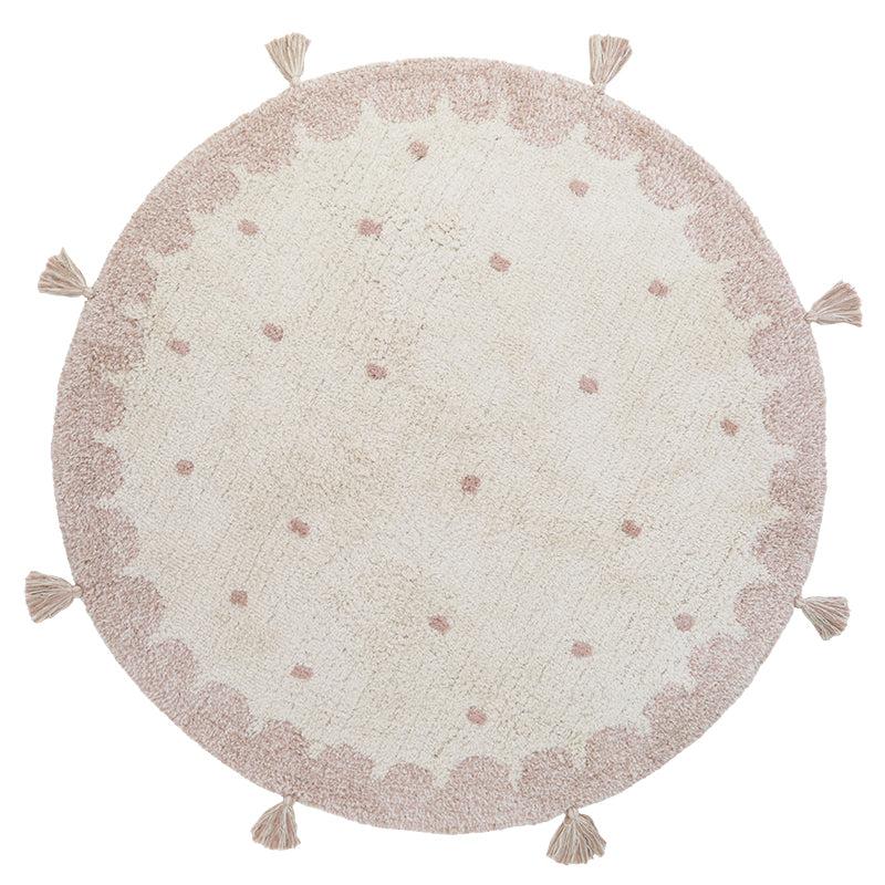 MALLEN round children's rug with polka dots