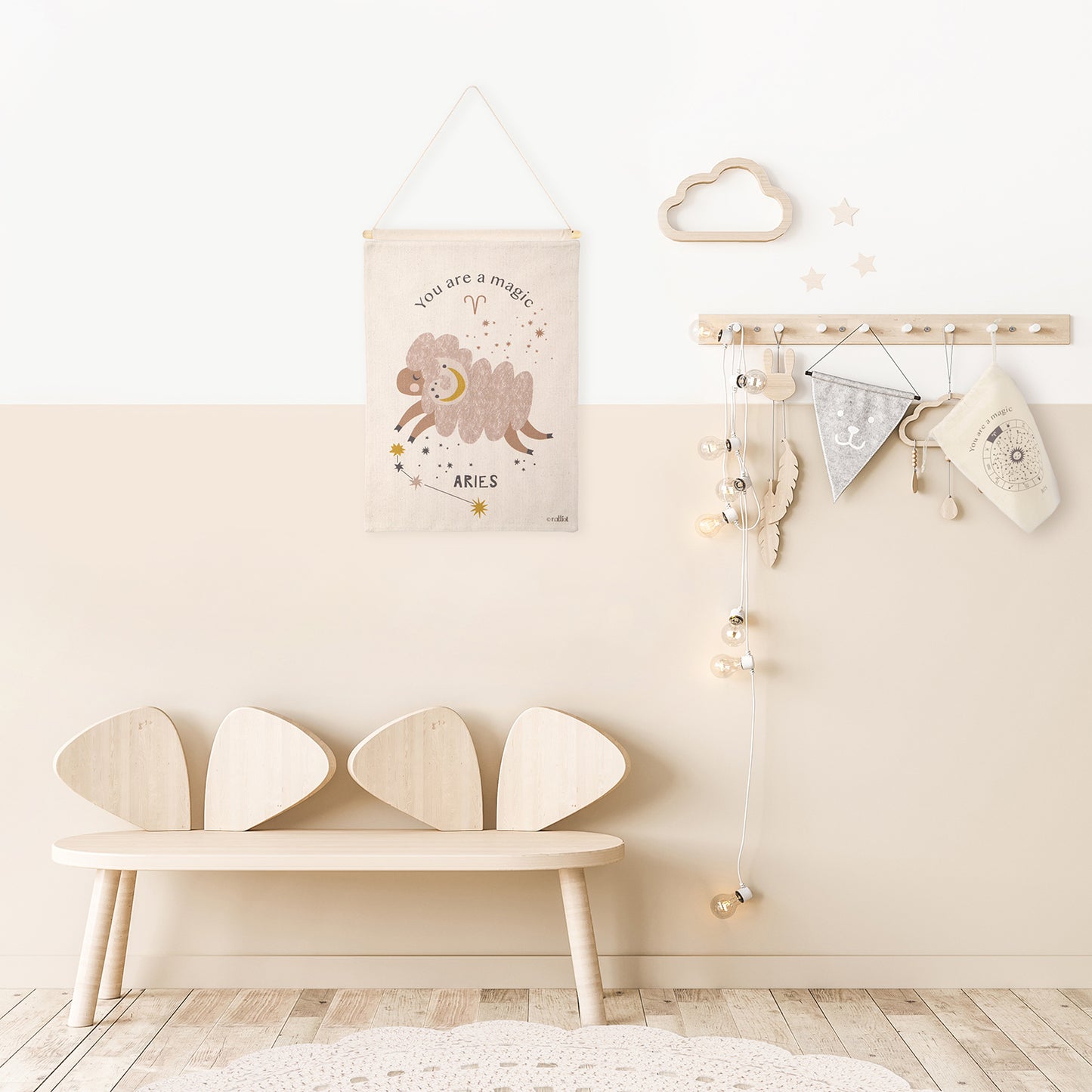 LITTLE ARIES children's wall decoration zodiac sign aries