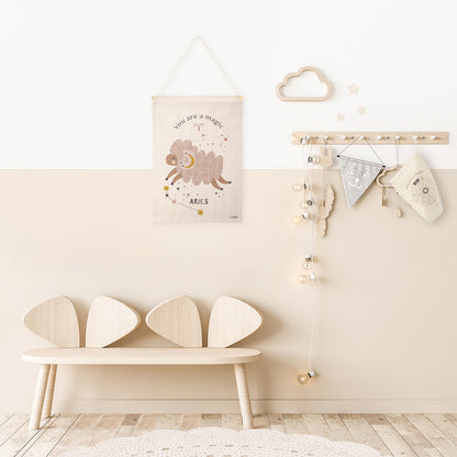 LITTLE ARIES children's wall decoration zodiac sign aries