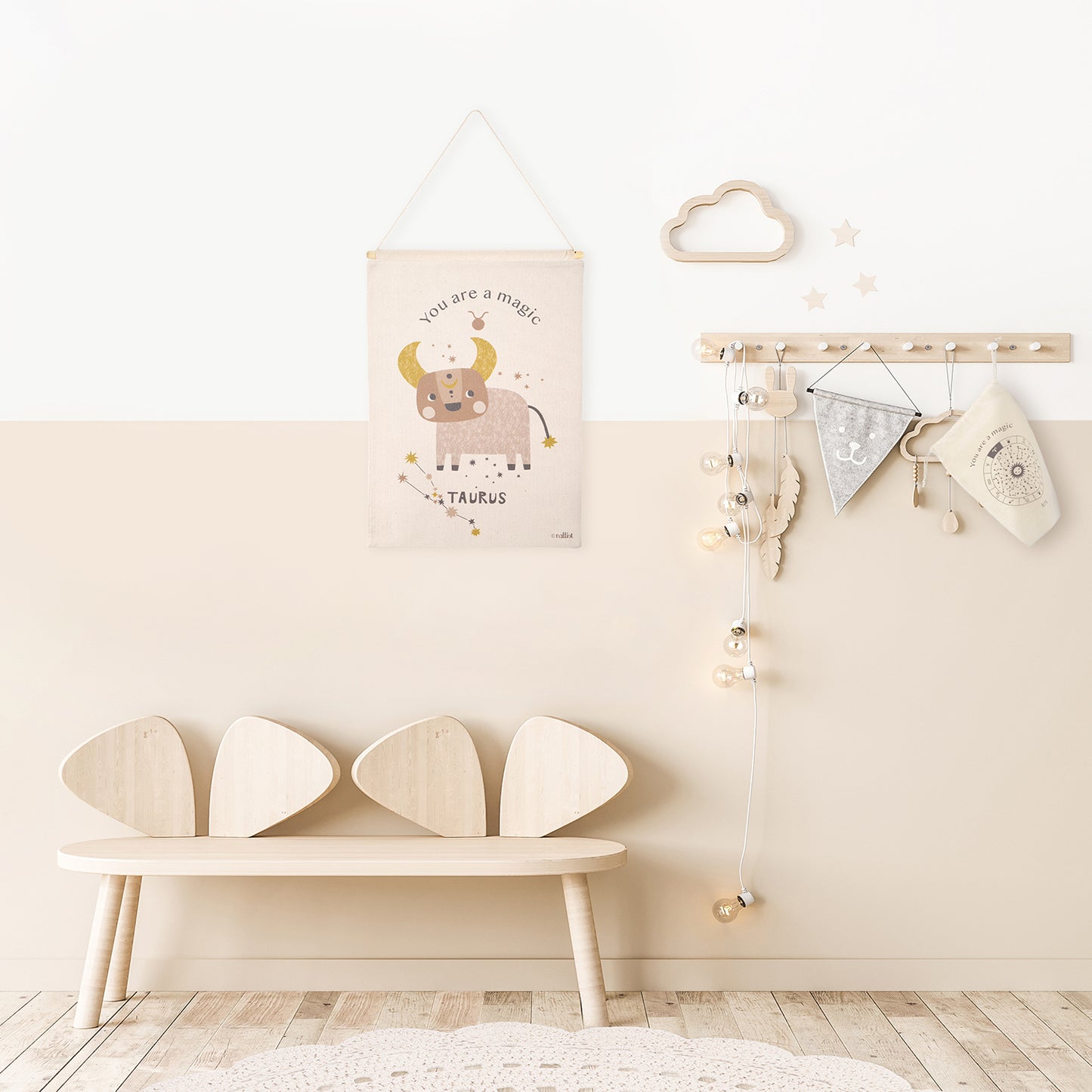 LITTLE TAURUS children's wall decoration zodiac sign taurus