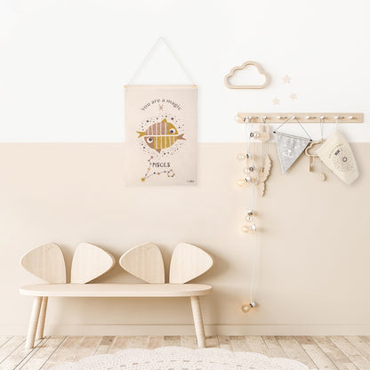 LITTLE PISCES children's wall decoration zodiac sign pisces