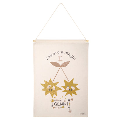 LITTLE GEMINI children's wall decoration zodiac sign gemini