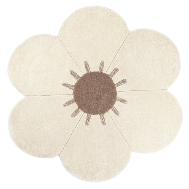DAISY children's rug with flower shape