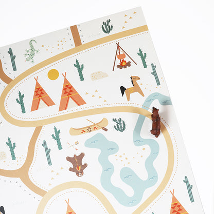 SUPER WESTERN recyclable vinyl playmat