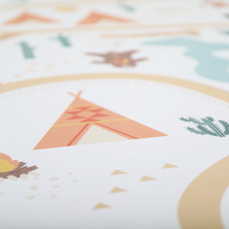 SUPER WESTERN recyclable vinyl playmat