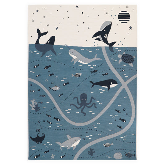 LITTLE DEEP BLUE indoor & outdoor children's play mat