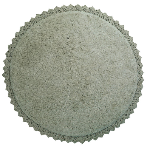 PERLA Olive crochet finish rug