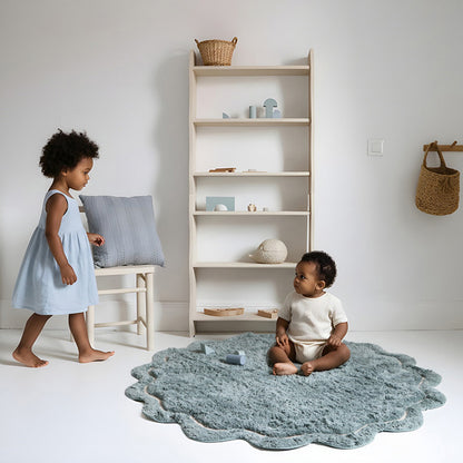 Children's washable cotton mat SWEET APRIL AQUA